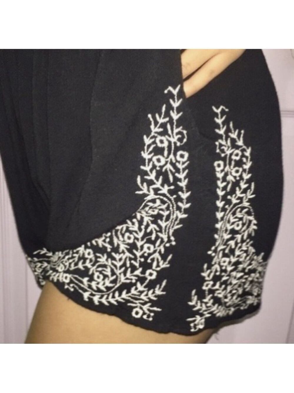 Aeropostale by Bethany Mota Black Embroidered Romper - Picture 6 of 14